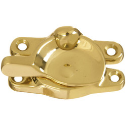 National Double Hung Polished Brass Sash Lock N198150