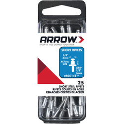 Arrow 1/8 In. x 1/8 In. Steel Rivet (25-Count) RSS1/8
