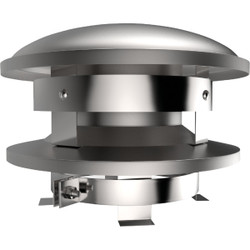 SELKIRK 8 In. Pipe Sure Temp Stainless Steel Round Chimney Cap 208800
