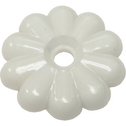 United States Hardware White Rosette without Screws (100-Count) D-138D