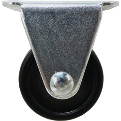 Shepherd Hardware 1-1/2 In. General-Duty Rubber Rigid Plate Caster 9490