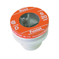 Bussmann 20A S Time-Delay Plug Fuse (4-Pack) S-20
