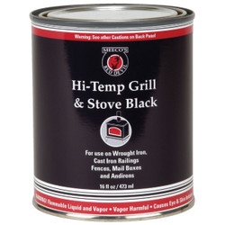 Meeco's Red Devil Satin High Heat Grill and Black Stove Enamel, Black, 1 Pt. 403