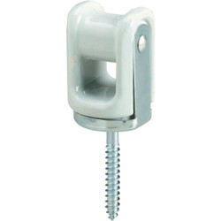 Halex 2-1/2 In. Screw Porcelain Heavy-Duty Wire Holder 60222