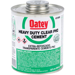 Oatey 32 Oz. Heavy Bodied Heavy-Duty Clear PVC Cement 31008