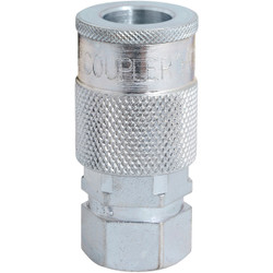 Milton 1/4 In. FPT H-Style Brass Coupler S-1833