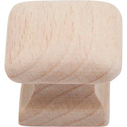 Do it Wood Hardwood Square 1 In. Cabinet Knob, (2-Pack) 578DI-1