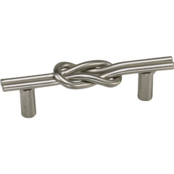 Laurey Nantucket 3 In. Center-To-Center Satin Pewter Cabinet Drawer Pull 57559