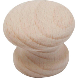 Do it Wood Hardwood Round 1 In. Cabinet Knob, (2-Pack) 921DI-1