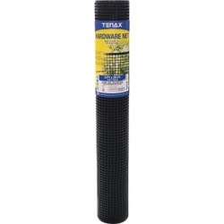 Tenax 2 Ft. H. x 15 Ft. L. Plastic Hardware Netting Garden Fence, Black 62073079