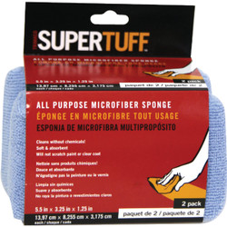 Trimaco SuperTuff 5.5 In. x 3.25 In. x 1.25 In.Microfiber Scrubbing Sponge 10106