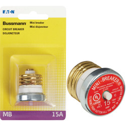 Bussmann 15A 125V Time-Delay Mini-Breaker BP/MB-15