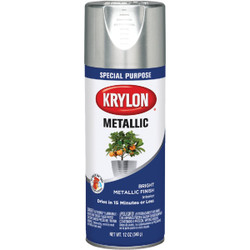 Krylon Metallic 11 Oz. Gloss Spray Paint, Bright Silver K01401777