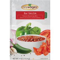 Mrs. Wages 4 Oz. Hot Salsa Tomato Mix W573-J7425