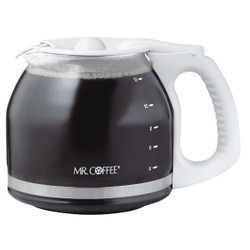 Mr. Coffee 12 Cup Replacement White Coffee Decanter PLD13RB