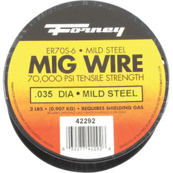 Forney ER70S-6 Mild Steel Mig Wire, 0.035 In., 2 Lb. 42292