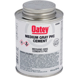 Oatey 8 Oz. 40 F to 90 F PVC Gray Cement 30884