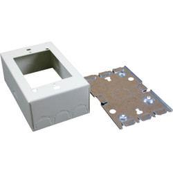 Wiremold Ivory Steel 1-3/4 In. Outlet Box B35
