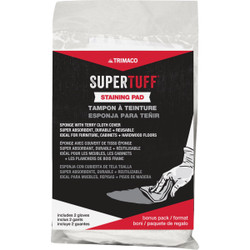 Trimaco SuperTuff 4 In. x 5 In Staining Pad with Free Gloves 10101
