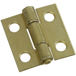 National 1 In. Brass Tight-Pin Narrow Hinge (2 Count) N145946