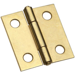 National 1-1/2 In. Brass Tight-Pin Narrow Hinge (2 Count) N146068