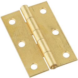 National 3 In. Brass Tight-Pin Narrow Hinge (2 Count) N146399