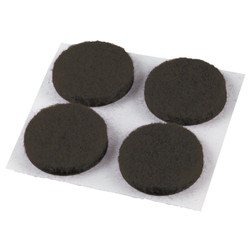 Do it 3/4 In. Brown Round Felt Pad (12-Count) 230448