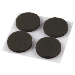 Do it 3/4 In. Brown Round Felt Pad (12-Count) 230448