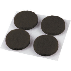 Do it 1/2 In. Brown Round Felt Pad (24-Count) 230456