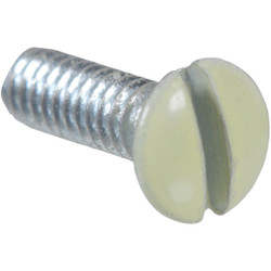 Hillman Ivory 1/2 In. Steel Switch Wall Plate Screw (4-Pack) 9025