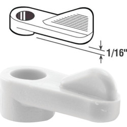 Prime-Line 1/16 In. White Swivel Plastic Screen Clips with Screws (12 Count)