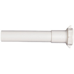 Keeney 1-1/4 In. x 6 In. White Plastic Extension Tube 42-6WK