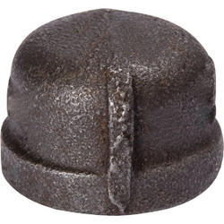 B&K 1/2 In. Malleable Black Iron Cap 521-403BG Pack of 5