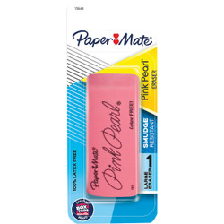 Paper Mate Pink Pearl Block Pencil Eraser 70548