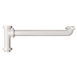 Keeney 1-1/2 In. x 16 In. White Polypropylene End Outlet Waste 125A-16WK
