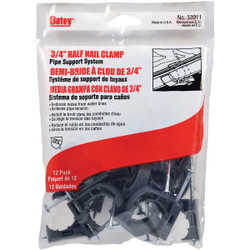 Oatey Insulator 3/4 In. Plastic Nail-On Pipe Half Clamp, (12-Pack) 33911