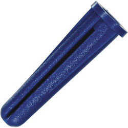 Hillman #14 - #16 Thread x 1-1/2 In. Blue Conical Plastic Anchor (5 Ct.) 5042