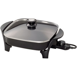 Presto 11 In. Electric Skillet with Glass Cover 06626