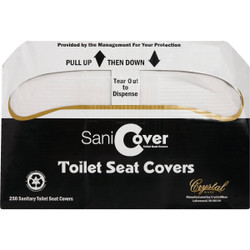 Crystal Ware SaniCover Paper Toilet Seat Cover TSCR20250