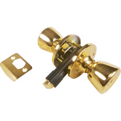 United States Hardware Polished Brass Bed & Bath Door Knob D-600B