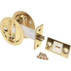 Johnson Hardware Brass Privacy Pocket Door Lock 15213PK1