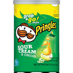 Pringles Sour Cream & Onion 2.50 Oz. Chips 114718 Pack of 12