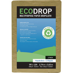 Trimaco EcoDrop 9 Ft. x 12 Ft. Paper Drop Cloth 02101