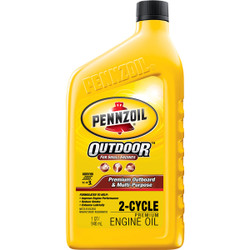 Pennzoil 1 Qt. Outboard/Multi-Purpose 2-Cycle Motor Oil 550035261 Pack of 6