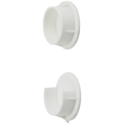 National 1-3/8 In. Plastic Closet Rod Socket, White (2-Pack) N154567