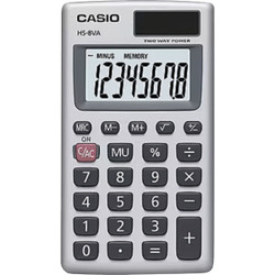 Casio Pocket 8-Digit Pocket Calculator HS8VASB