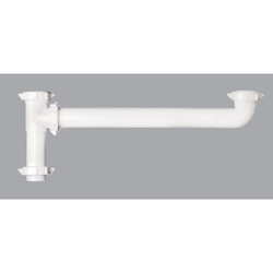 Keeney 1-1/2 In. x 16 In. White Polypropylene End Outlet Waste 122TTWK