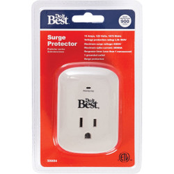 Do it Best 1-Outlet 15A Gray Surge Tap LA-9A-10