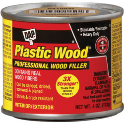 DAP Plastic Wood 4 Oz. Natural Solvent Professional Wood Filler 21502