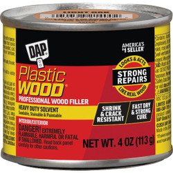 DAP Plastic Wood 4 Oz. Light Oak Solvent Professional Wood Filler 7079821400